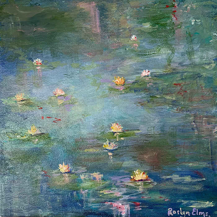 SOLD 'Waterlilies on Pond'  -  Original Painting